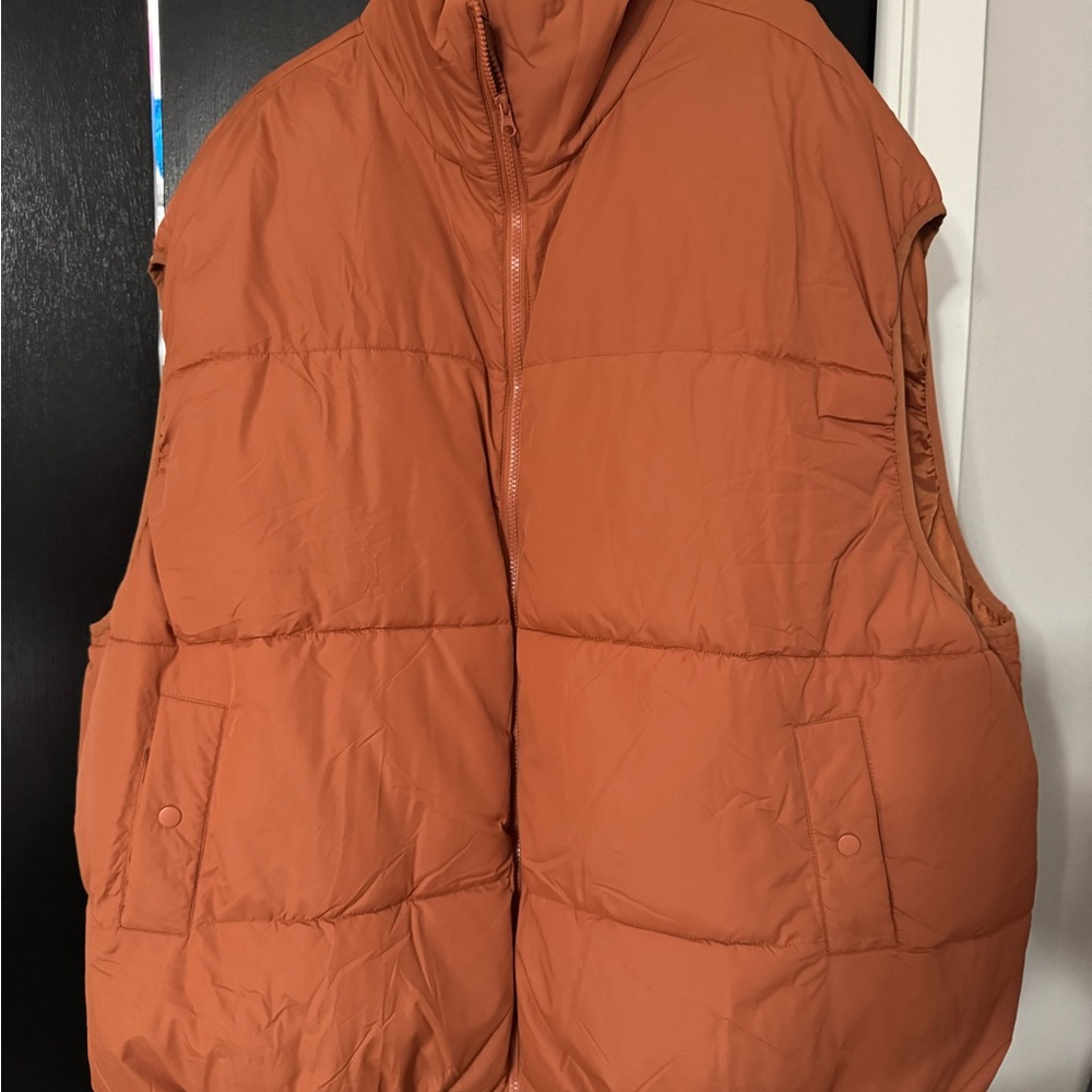 Ulla Popken Women's Rust Puffer Vest- Just in time for Fall!!
